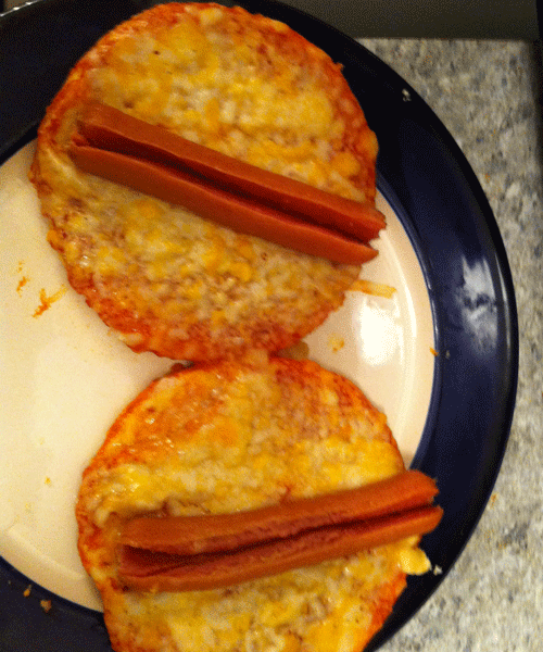 Cheese Pizza Cheesy Blasters pre-baking