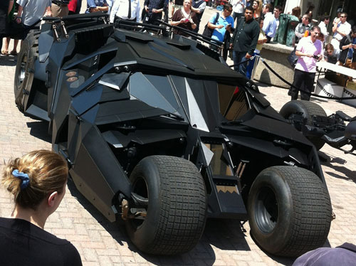 Batmobile Tumbler above front view