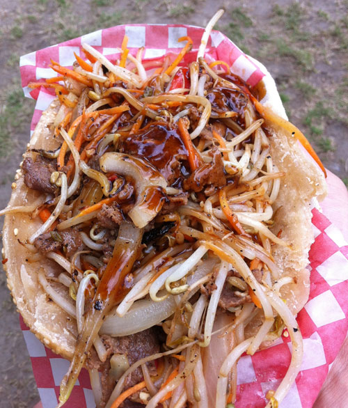 Mongolian Beef Flatbread