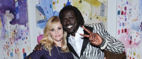 Reese Witherspoon and Emmanuel Jal