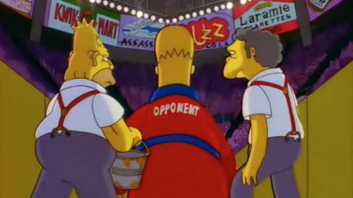 Homer Simpson can take a punch