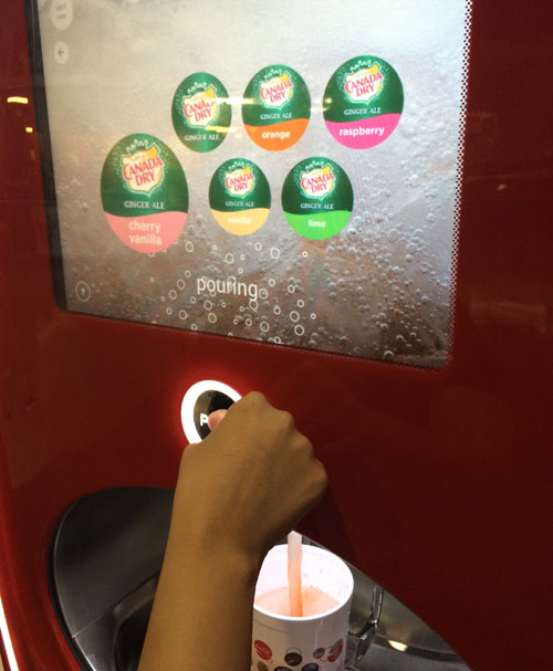 Canada Dry Cherry Vanilla Ginger Ale. If you've read any of my past C.N.E. food reports you'll know all about my sadly failed attempts to escape the oppressive ubiquity of Coca-Cola products. It can't be done, so instead I've chosen to embrace the adventure. Sometimes, like when you combine cherry and vanilla with your ginger ale, that adventure isn't necessary. 5/10