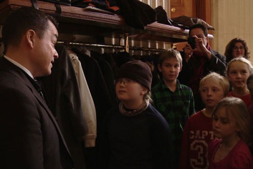 National Chief Shawn A-in-chut Atleo addresses students